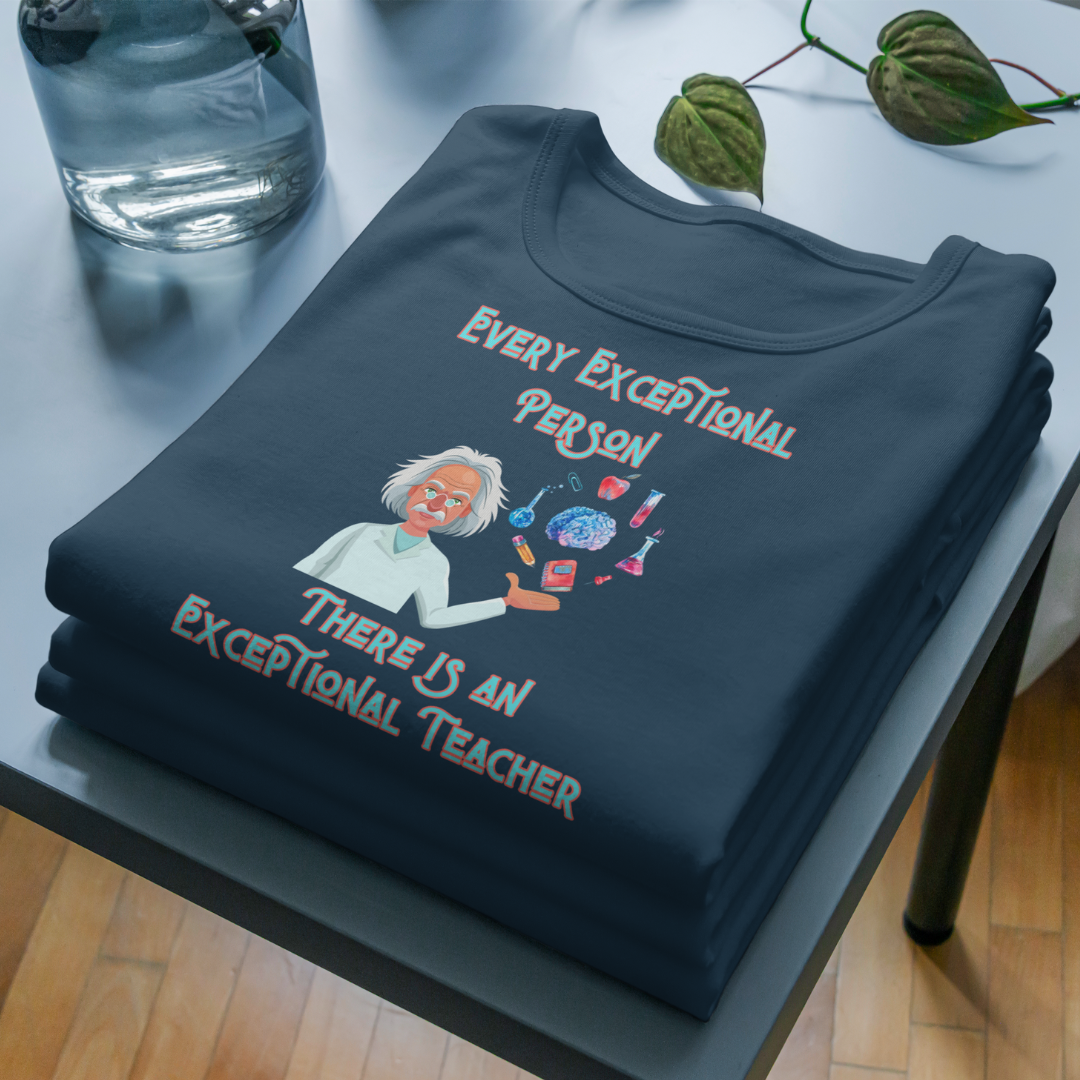 Exceptional Teacher T-Shirt (Petrol Blue & Copper)