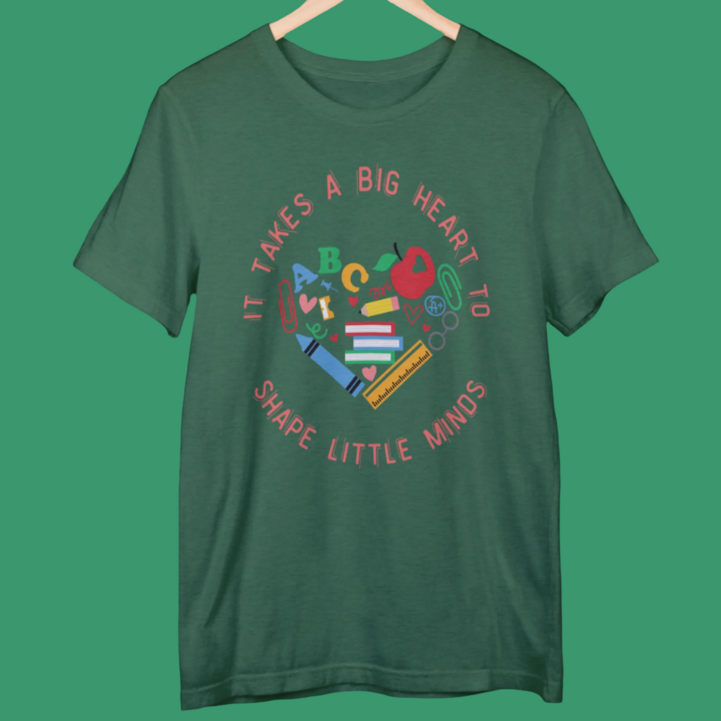 Big Heart Teacher T-shirt