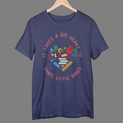 Big Heart Teacher T-shirt