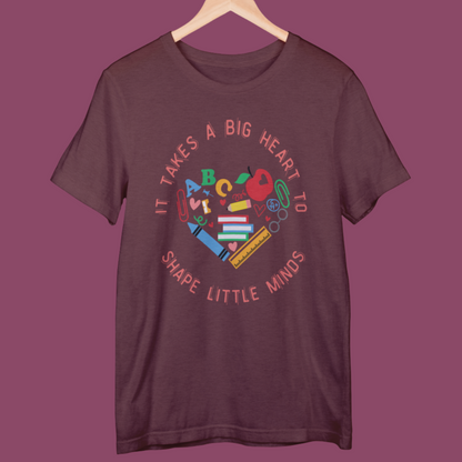 Big Heart Teacher T-shirt