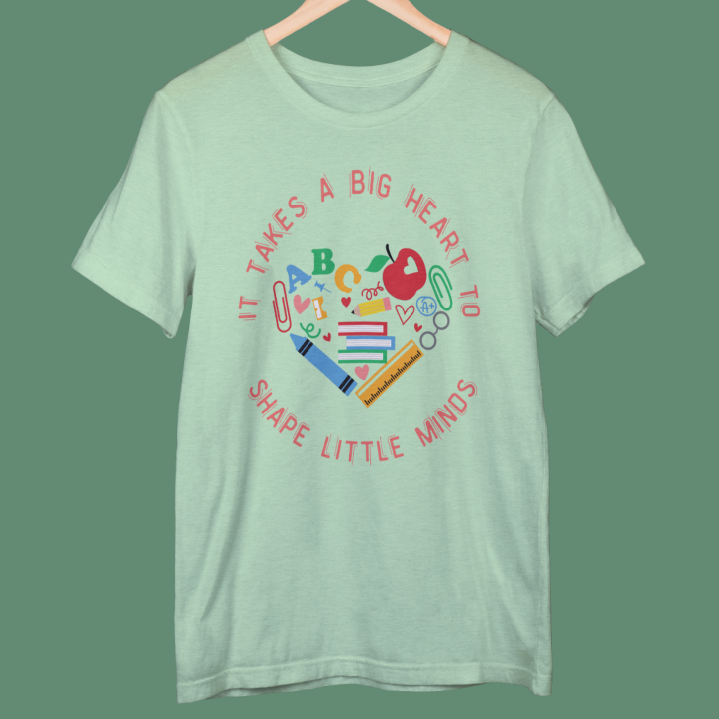 Big Heart Teacher T-shirt