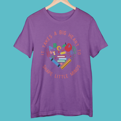 Big Heart Teacher T-shirt