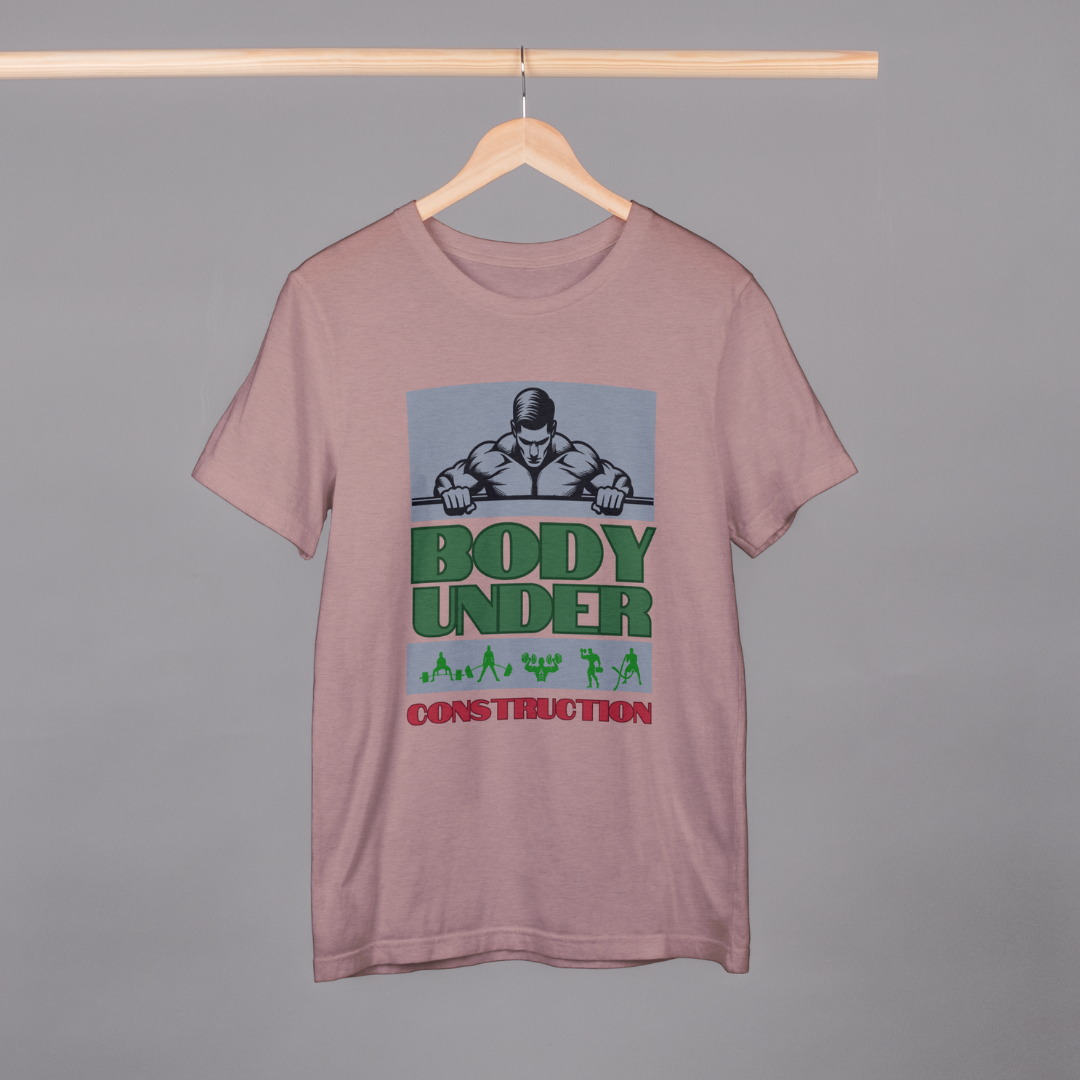 Under Construction T-Shirt (Jade, Mushroom & Petrol Blue)