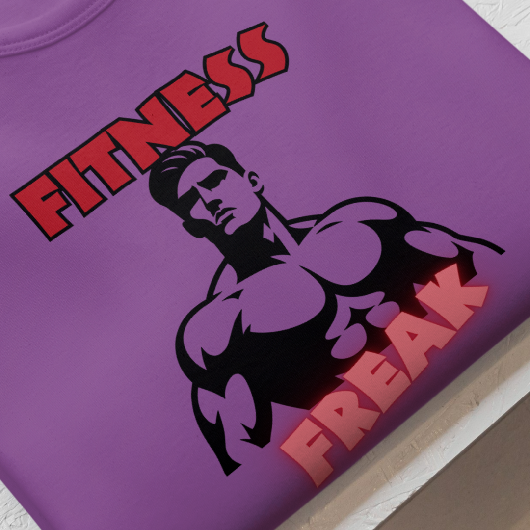 Fitness Freak T-Shirt (Copper & Purple)