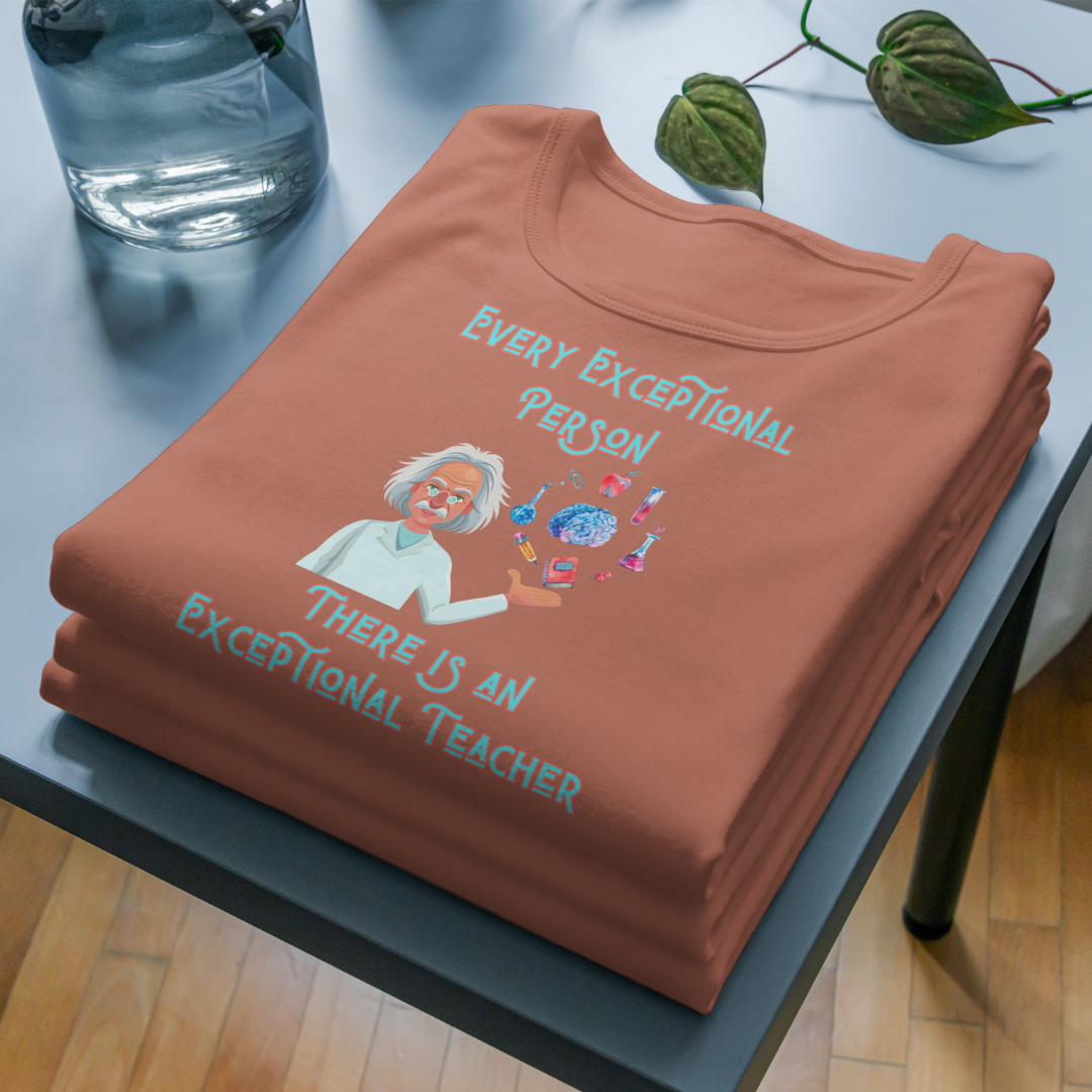 Exceptional Teacher T-Shirt (Petrol Blue & Copper)