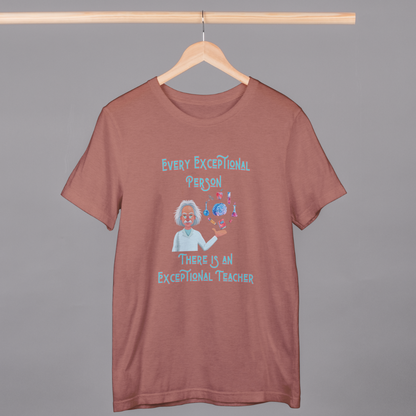 Exceptional Teacher T-Shirt (Petrol Blue & Copper)