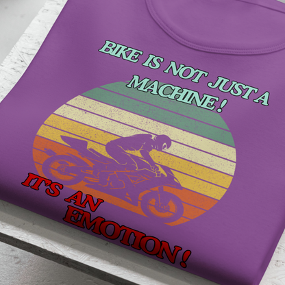 Bike is An Emotion T-Shirt (Purple & Copper)