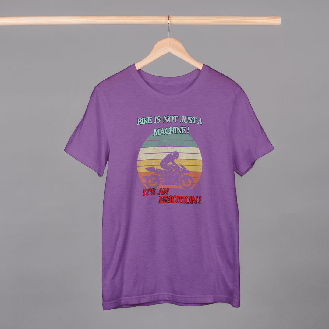 Bike is An Emotion T-Shirt (Purple & Copper)